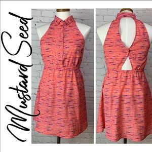 Mustard Seed Cut-out back Sleeveless